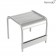 Petite Table Basse / Repose-Pieds Luxembourg Gris Métal Fermob Jardinchic