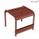 Petite Table Basse / Repose-Pieds Luxembourg Ocre Rouge Fermob Jardinchic