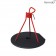 Pied de Parasol Zébulon Coquelicot Fermob Jardinchic