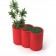 1 Pot Hebe 50 Rouge (vendu séparément) + 1 Pot Addpot 50 Rouge Pdconcept Jardinchic