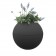 Pot de Balcon Ballcony Bloomball Gris Anthracite Rephorm Jardinchic