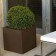 Jardiniere Cubo with self-watering Brown Vondom JardinChic system