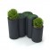 2 Pot Addpot 70 Anthracite + 1 Pot Hebe 50 Anthracite (vendu séparément) Pdconcept Jardinchic