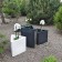 Pots Triton H48cm Noir et Blanc et Pot Triton H68cm Noir (vendu séparément) Pdconcept Jardinchic