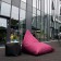 Pouf Razz Burgundy et Pouf UP Black avec plateau d'appoint vendus séparément Pusku Pusku Jardinchic