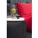 Pouf UP Black avec plateau d'appoint et Pouf Seat Red vendus séparément Pusku Pusku Jardinchic