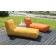 Poufs Sunbed Orange et Yellow Pusku Pusku Jardinchic