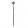 Torche Roma En Acier Inox Et Bois Noir Aristo JardinChic