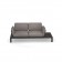 Sofa 2 Places Tami Structure Noir Tissu Gris Emu Jardinchic