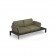 Sofa 2 Places Tami Structure Noir Tissu Vert Emu Jardinchic