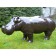 Statue Hippopotame Laqué Prune TexArtes JardinChic