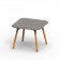 Table Piétement Iroko Sloo 90x90cm Plateau Taupe Vondom Jardinchic