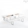 Banc Extrados et Table de repas Extrados 240 Plateau Corian Ego Paris Jardinchic