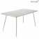 Table Luxembourg 143x80cm Gris Métal Fermob Jardinchic