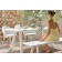 Banc Vanity Blanc avec Table de Repas Vanity Blanc et Chaise Vanity Blanc Gris Clair Vlaemynck Jardinchic