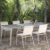 Table Extensible Kira Blanc Cassé Plateau Marron Emu JardinChic