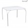 Table Kintbury 100x100cm Blanc Coton Fermob Jardinchic