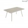 Table Luxembourg 165x100cm Gris Argile Fermob Jardinchic