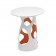 Plateau Liberty HPL Blanc et Pied de Table Blanc / Orange MyYour JardinChic