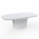 Table Ufo Blanc Plateau HPL Blanc Bord Noir Vondom Jardinchic