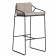 Tabouret de Bar Sandur avec Accoudoirs Cordage Taupe Structure Anthracite Coussin vendu en accessoire Oasiq Jardinchic