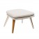 Tabouret Bas Vanity Blanc / Gris Clair Vlaemynck Jardinchic