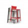 Tabouret Haut Africa H85cm Noir Ecru Blanc et Rouge Vondom Jardinchic