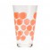 6 glasses Dot orange ZAK! Designs JardinChic